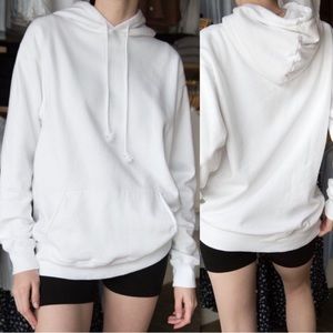 Brandy Melville Christy white oversized  hoodie